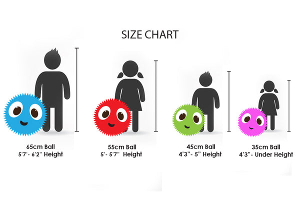 Red Fuzzbudd Size Chart